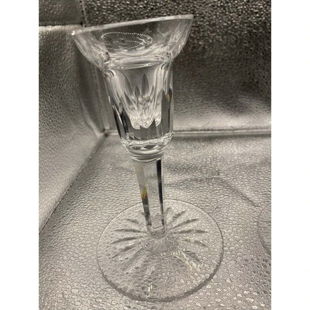 Vintage Waterford clear‎ crystal Candlesticks 5 5/8
